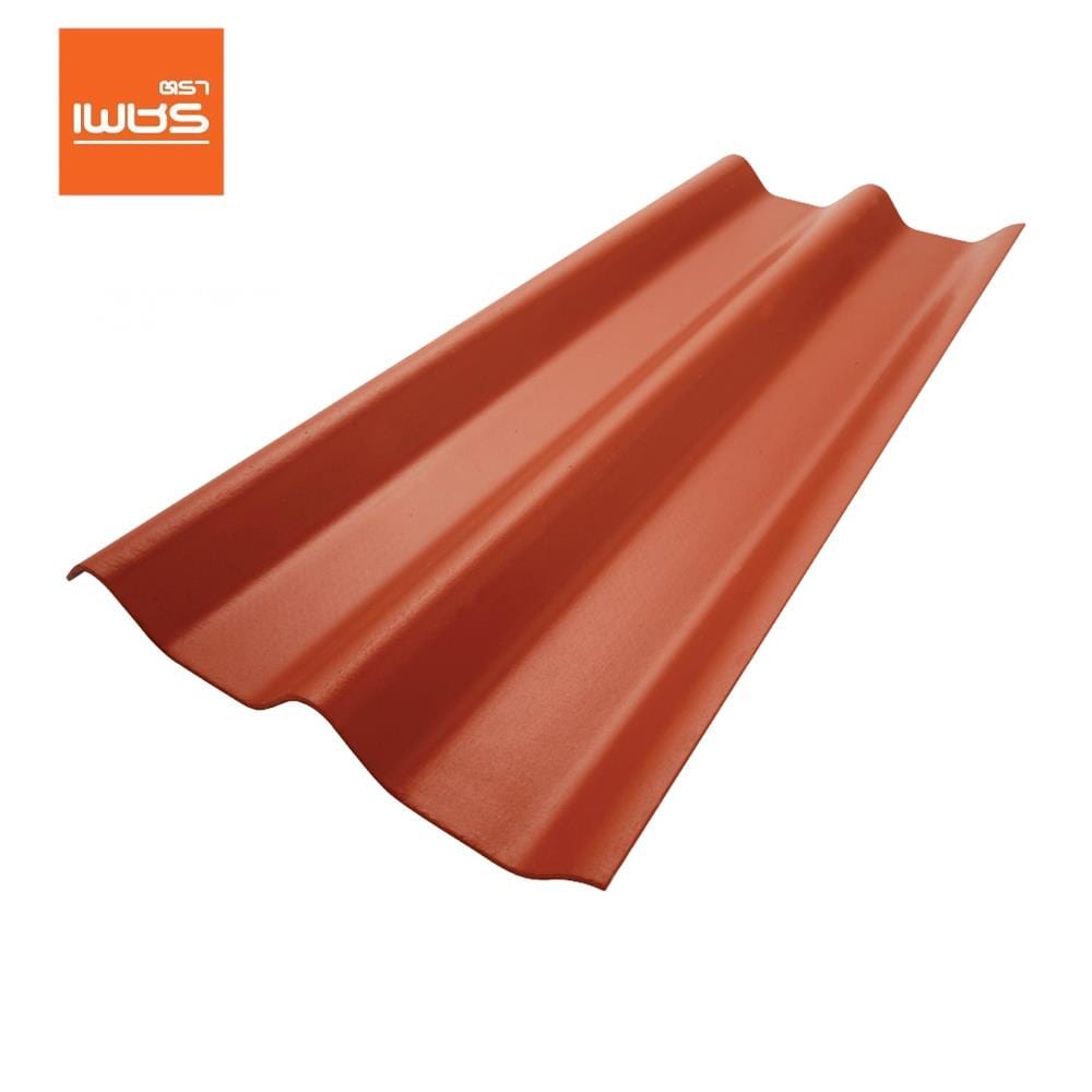 กระเบื้องหลังคา ลอนคู่ ตราเพชร 0.5x50x150 ซม. สีส้มทองมังกร