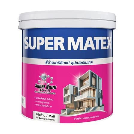 สีน้ำทาภายนอก ชนิดด้าน TOA SUPERMATEX SM100 สีขาว 1 แกลลอน_0