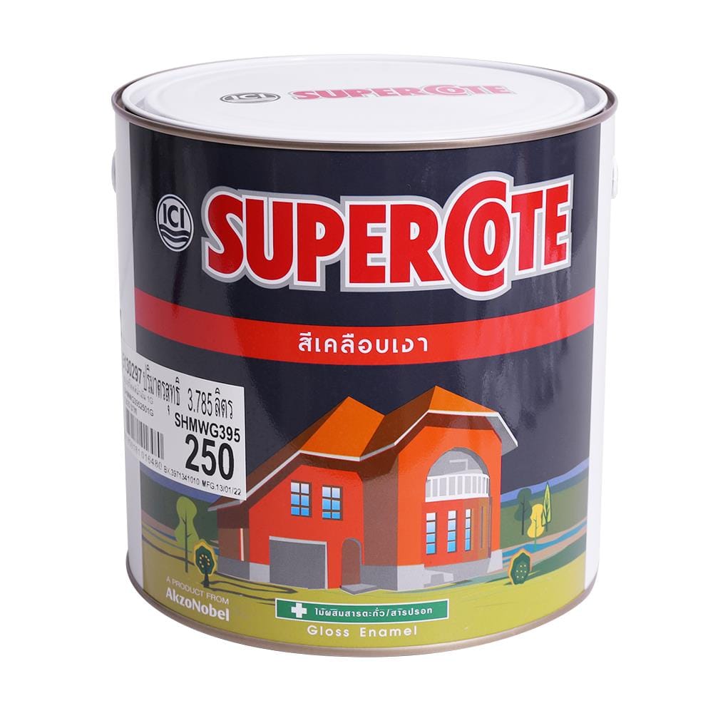 สีน้ำมัน DULUX SUPERCOTE #250 สีขาว เงา 1 แกลลอน