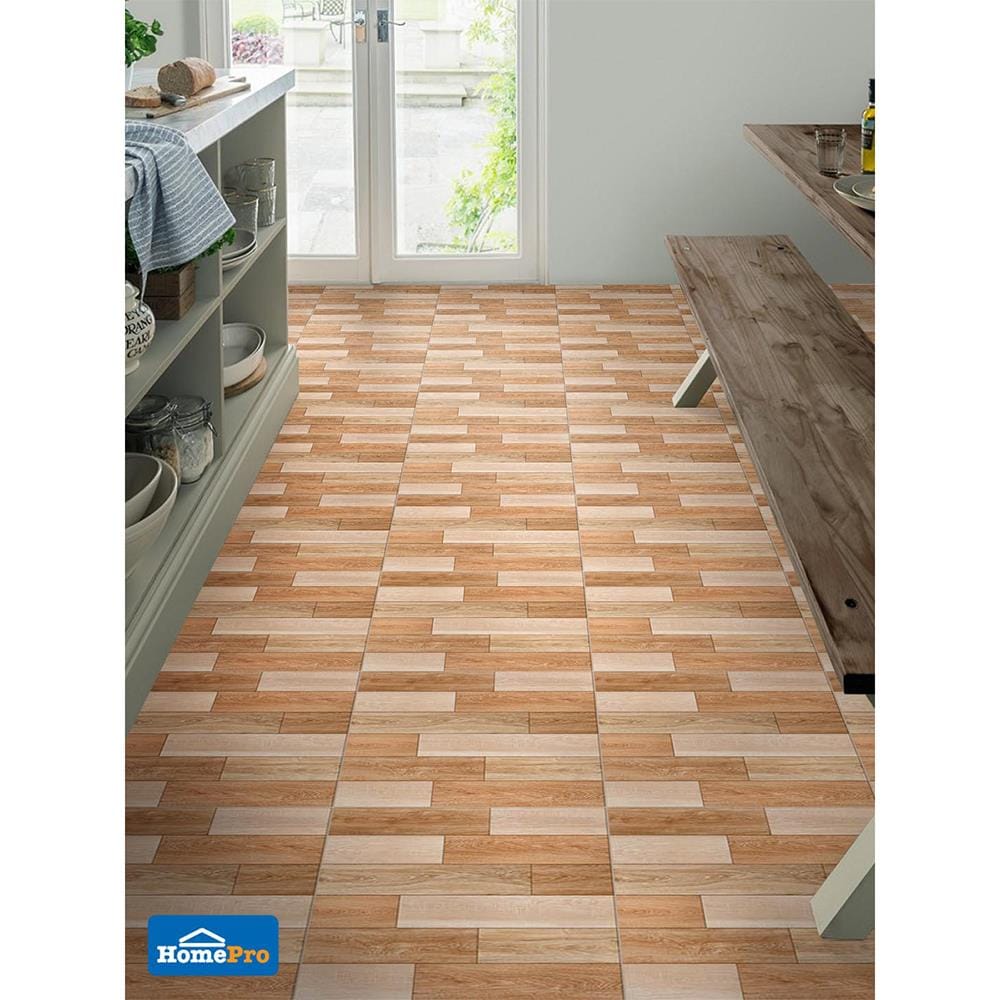 กระเบื้องพื้น 18x18 ซม. TARA บอสโซ่ วู๊ด น้ำตาล EXC PM 1 ตร.ม.