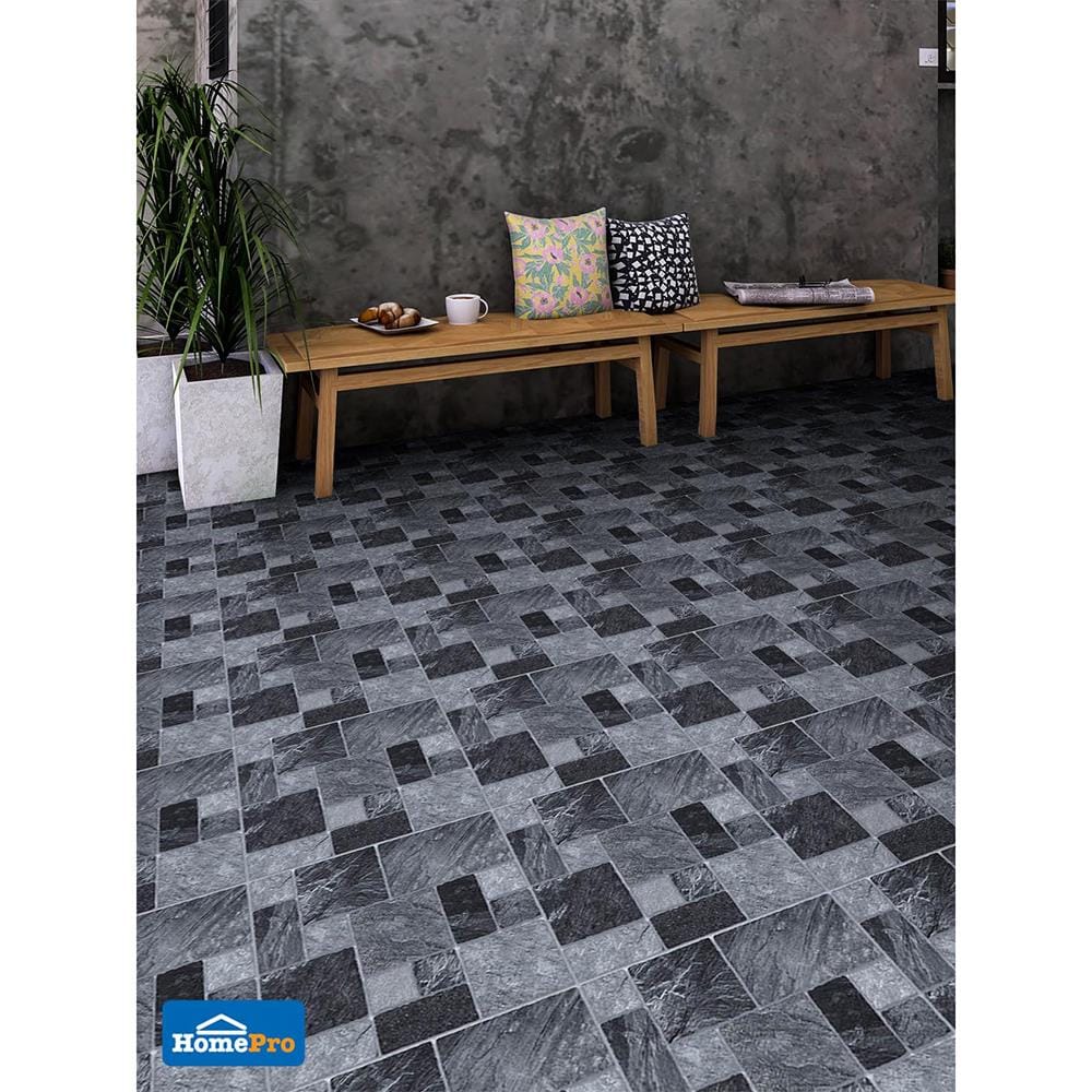กระเบื้องพื้น 18x18 นิ้ว TARA ลูเซนซ่า สโตน เทา EXC PM 1 ตร.ม.