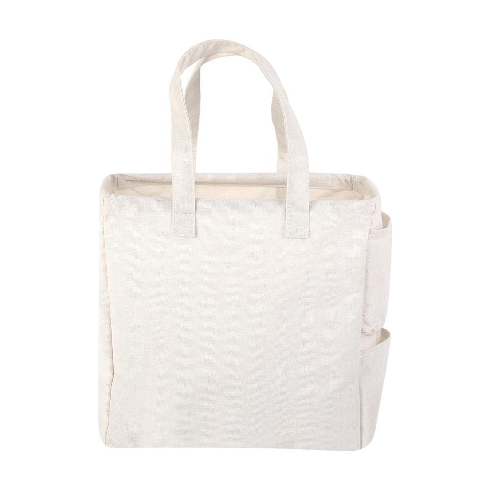 ถังผ้าเหลี่ยมหูหิ้ว PLIM SIMPLE SIZE M สีครีม