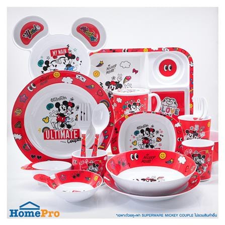ถ้วยหู+ฝาเมลามีน 450 มล. SUPERWARE MICKEY COUPLE_3