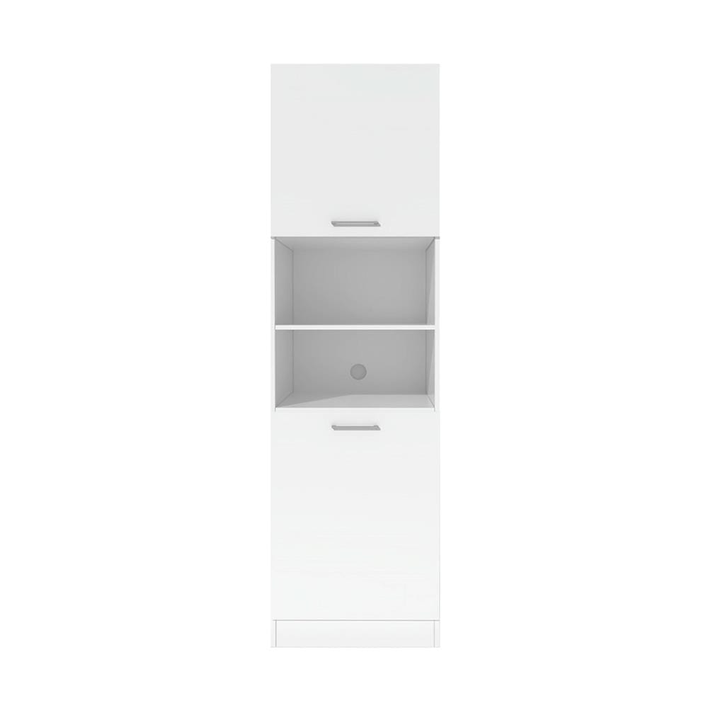 ตู้เสริมทรงสูงแบบมีชั้น CABIN KIN 60x205ซม. สีขาว