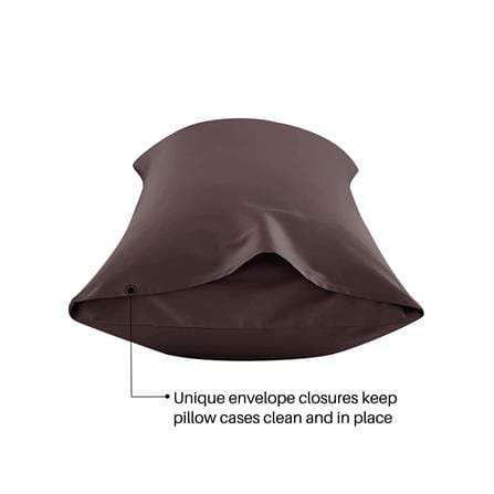 ปลอกหมอน BODY BED CLIP MICROTEX สีน้ำตาล_1