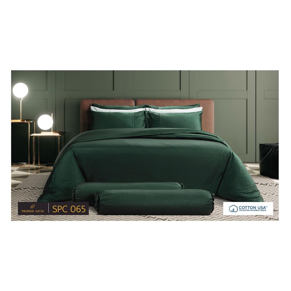 ชุดผ้าปูที่นอน 6 ฟุต 6 ชิ้น PREMIER SATIN ROYAL TOUCH SOLID SPC065