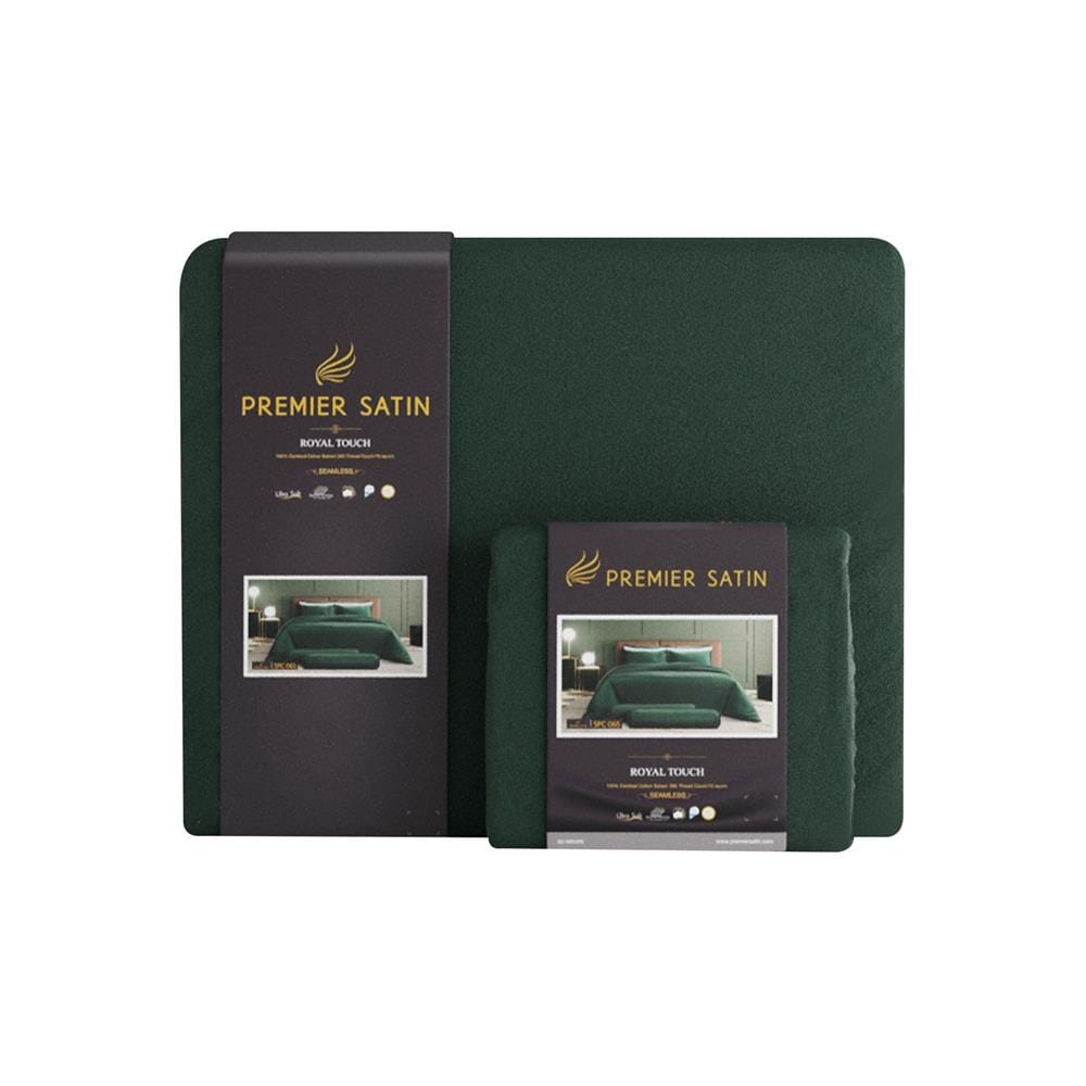 ชุดผ้าปูที่นอน 6 ฟุต 6 ชิ้น PREMIER SATIN ROYAL TOUCH SOLID SPC065
