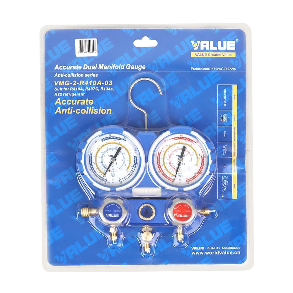 เกจ์วัดน้ำยา VALUE VMG-2-R410A-03