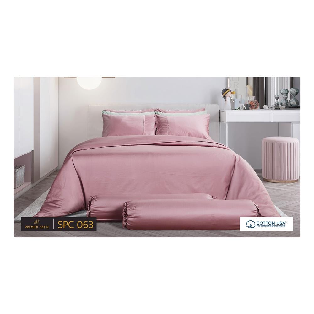 ชุดผ้าปูที่นอน 5 ฟุต 3 ชิ้น PREMIER SATIN ROYAL TOUCH SOLID SPC063