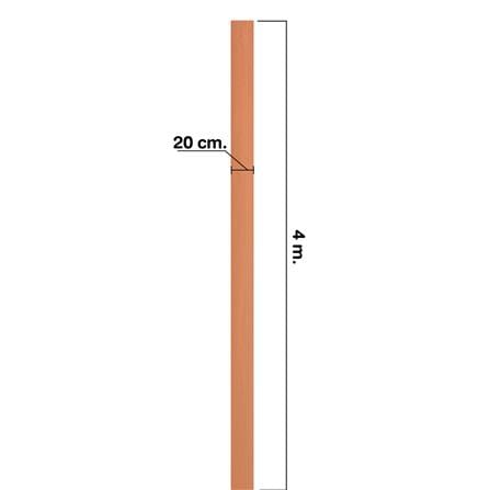 ไม้เชิงชาย ลบมุม ตราเพชร 1.6x20x400 ซม. สีรองพื้นสักทอง_4
