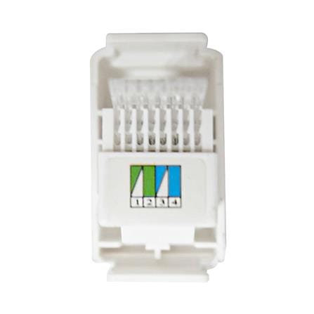เต้ารับโทรศัพท์ ELECKTA BASIC 6P/4C RJ11 สีขาว_2