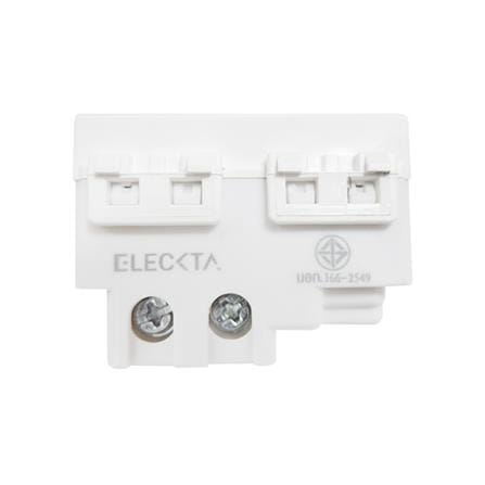 เต้ารับเดี่ยว 3 ขา 1.5 ช่อง ฺELECKTA BASIC สีขาว_2