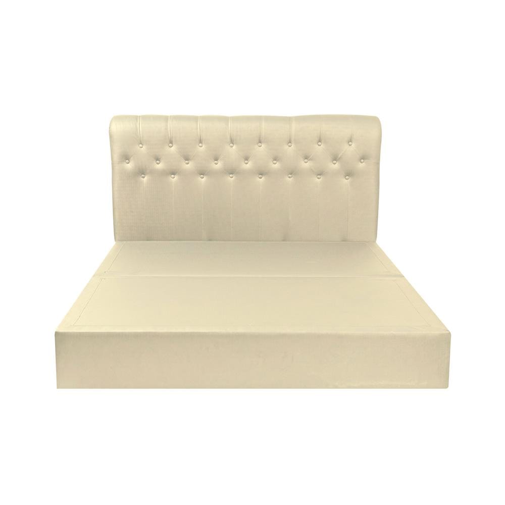 ฐานรองหัวเตียง 5 ฟุต HOME LIVING STYLE ROME-R สีครีม