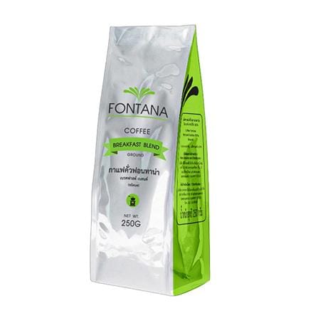 กาแฟคั่วบด FONTANA เบรคฟาสต์ เบลนด์ 250 กรัม