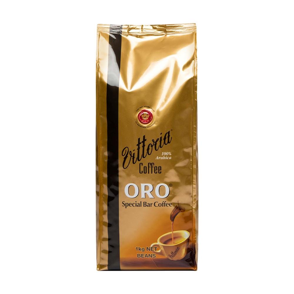 กาแฟคั่วเมล็ด VITTORIA COFFEE โอโร่ 1 กิโลกรัม