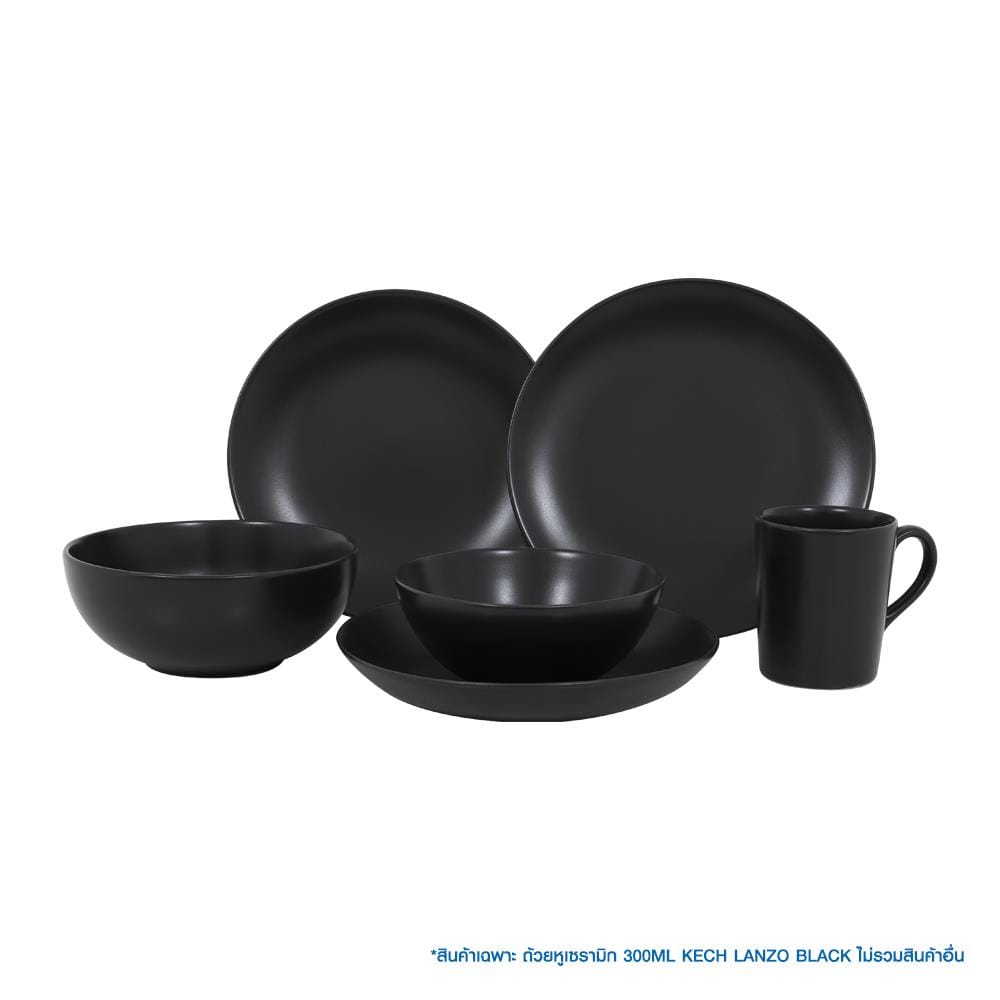 ถ้วยหูเซรามิก 300 มล. KECH LANZO BLACK
