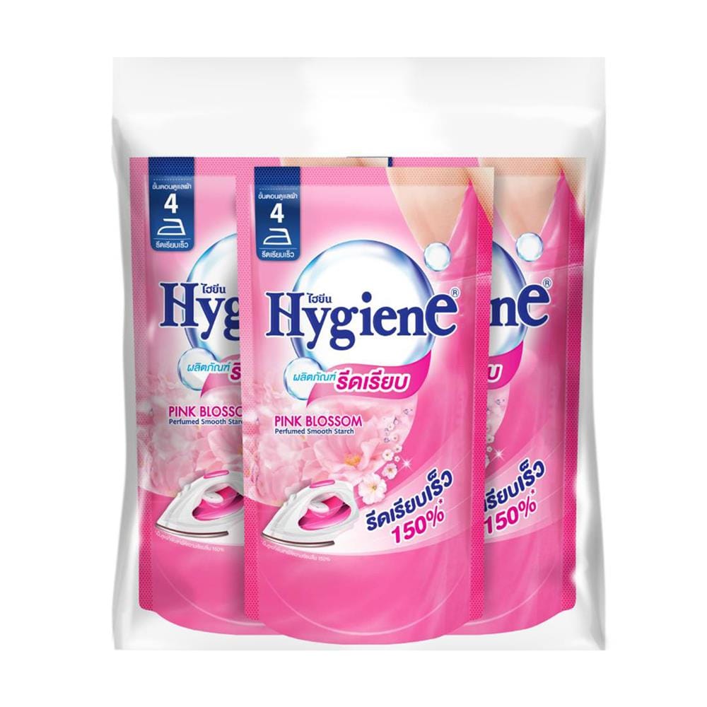 รีฟิลน้ำยารีดผ้า HYGIENE PINK BLOSSOM 500 มล. แพ็ก 3 ชิ้น