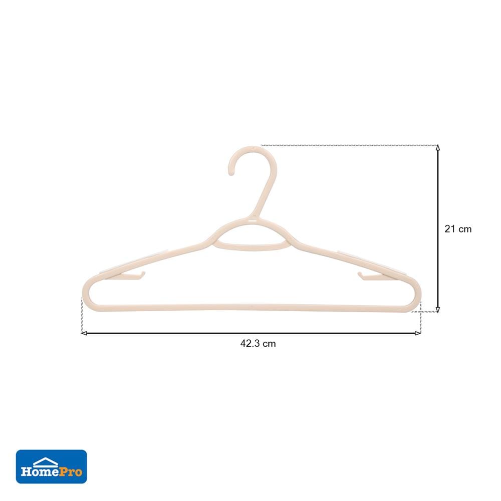 ไม้แขวนเสื้อ PLIM SAND 14738 สีเบจ แพ็ก 5 ชิ้น