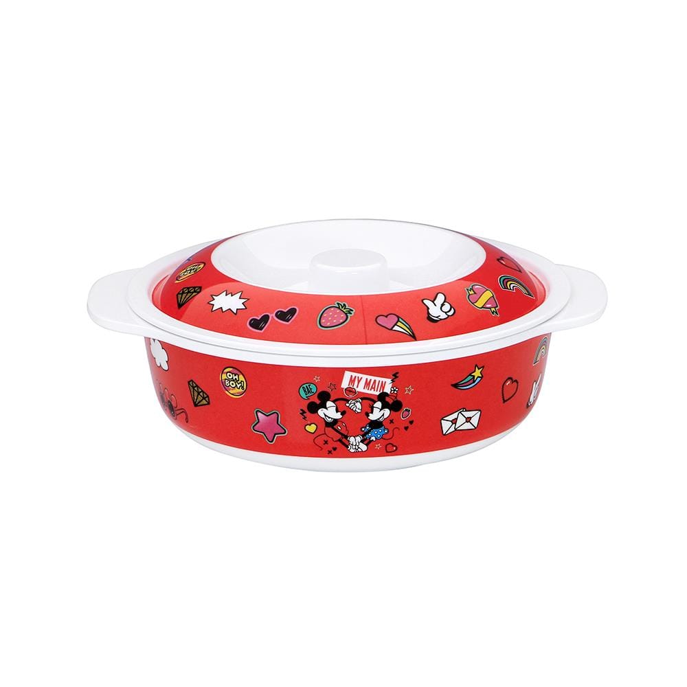 ชามเมลามีน 2 หู+ฝา 5.5" SUPERWARE MICKEY COUPLE