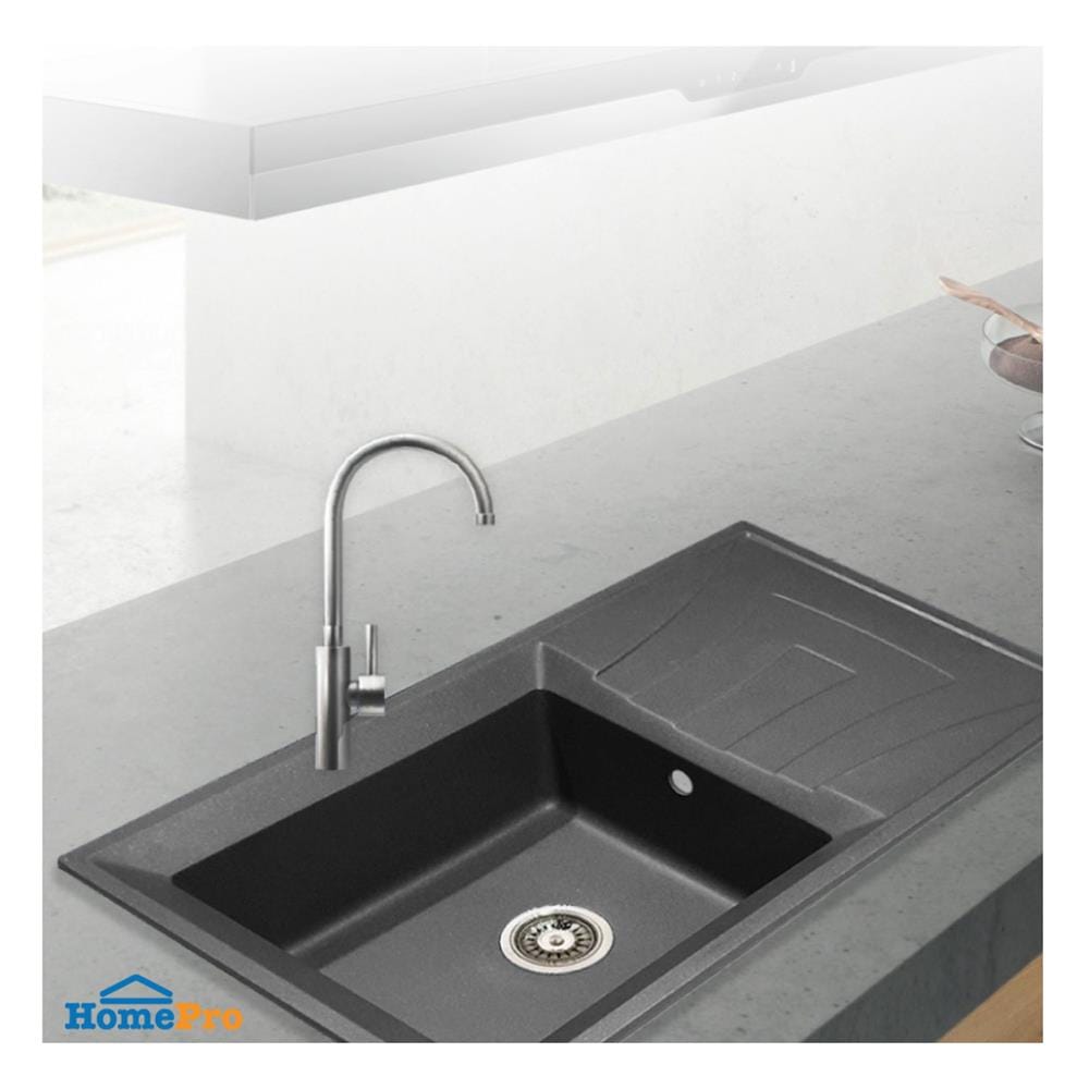 ซิงค์ฝัง 1 หลุม 1 ที่พัก TECNOPLUS GIN 1B1D GRAY สีเทา