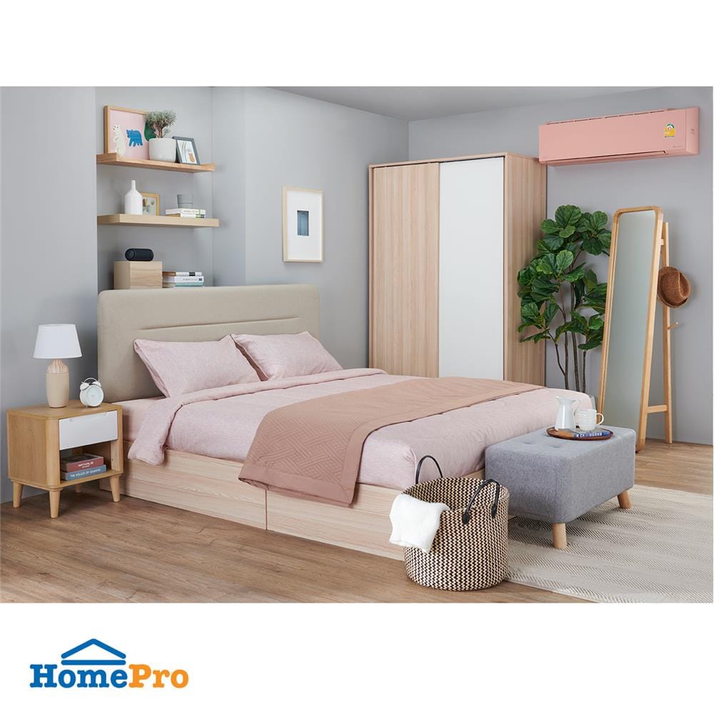 เตียง 6 ฟุต FURDINI PEARL สี PINE OAK