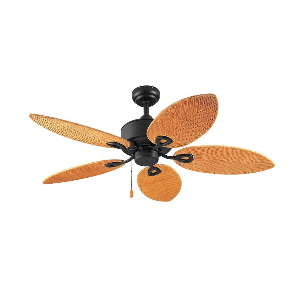 พัดลมไม่มีโคมไฟ CARINI CN01-52N CBK 52 นิ้ว 5 ใบพัด สีดำ/น้ำตาล