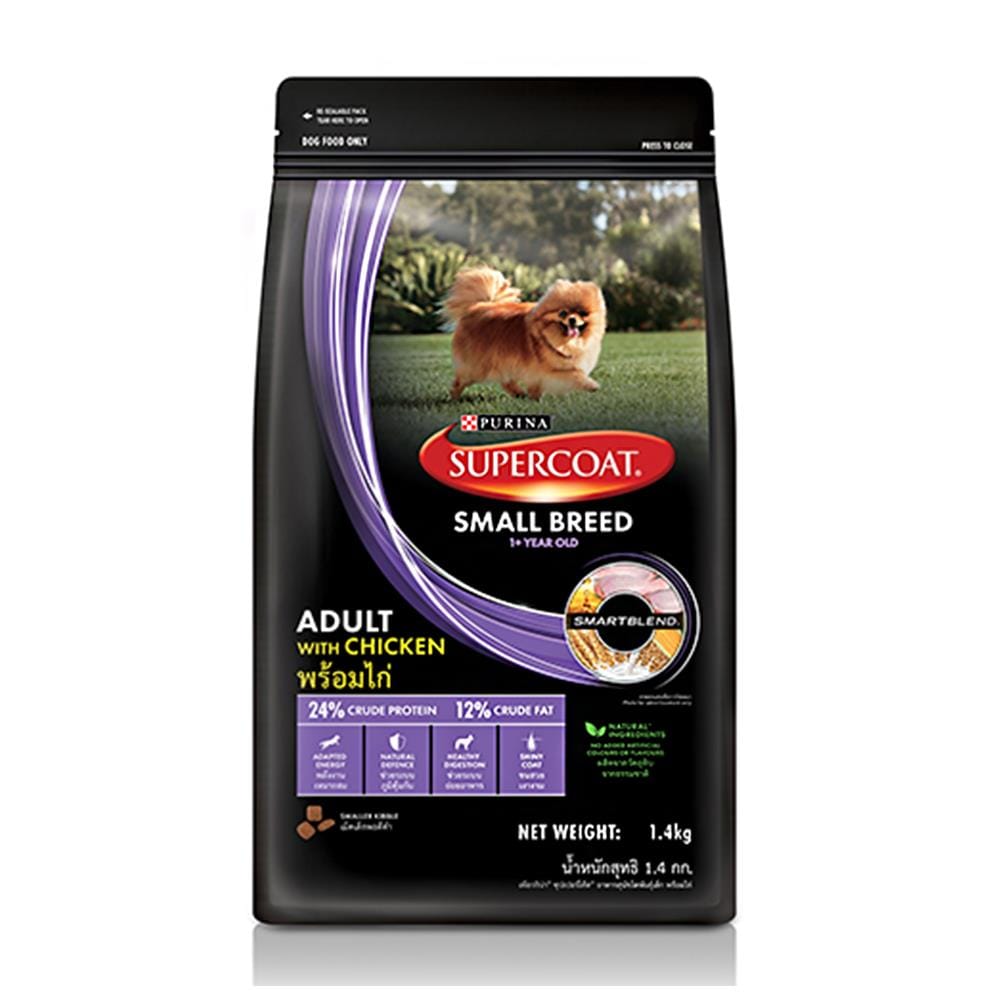 อาหารสุนัข SUPERCOAT ADULT WITH CHICKEN 8 กก.