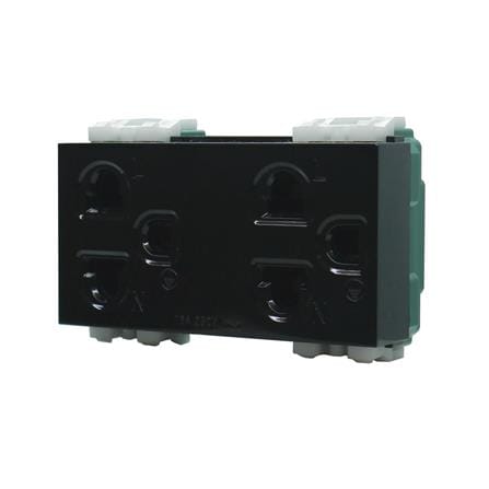 เต้ารับคู่ 3 ขา CT ELECTRIC CPS-116 (B) สีดำ_1