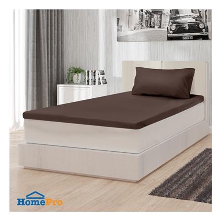 ชุดผ้าปู TOPPER 3 ฟุต 2 ชิ้น HOME LIVING STYLE FLOAT สีน้ำตาล_0