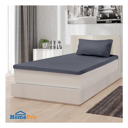 ชุดผ้าปู TOPPER 3 ฟุต 2 ชิ้น HOME LIVING STYLE FLOAT สีเทา