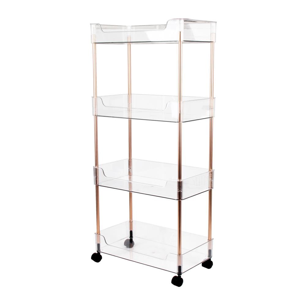 ชั้นวางของ 4 ชั้น มีล้อ KECH KLEAR 22.5x40.5x91 ซม.