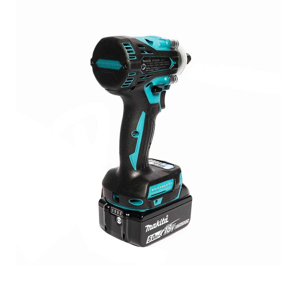 บล็อกไร้สาย (พร้อมแบตเตอรี่) MAKITA DTW300RTJ 1/2 นิ้ว 18 โวลต์