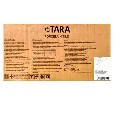กระเบื้องพื้นพอร์ซเลน 29.8x60 ซม. TARA มาเตโอ ดำ A 0.72M2_4
