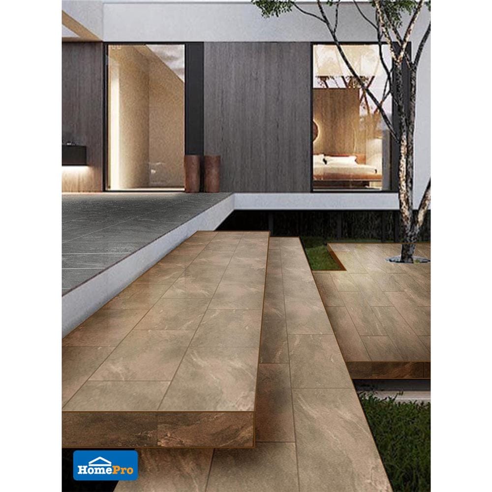 กระเบื้องพื้น 29.8x60 ซม. TARA มาเตโอ น้ำตาล A 0.72M2