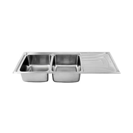 ซิงค์ฝัง 2 หลุม 1 ที่พัก DYNA HOME DH-12050QB สีเงิน_0