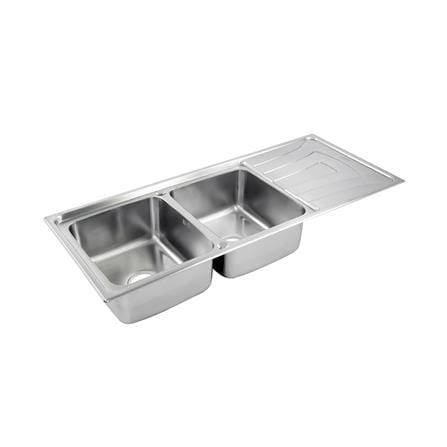 ซิงค์ฝัง 2 หลุม 1 ที่พัก DYNA HOME DH-12050QB สีเงิน_1