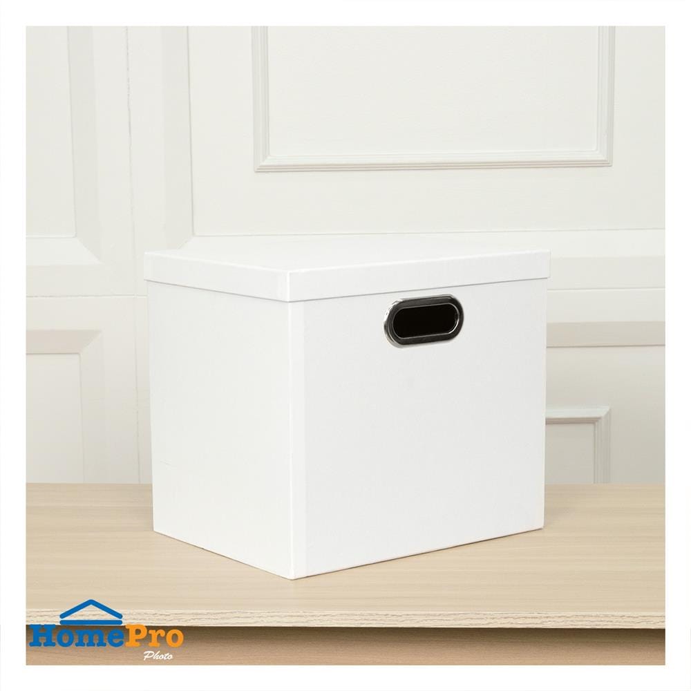 กล่องกระดาษ STACKO HOME 35X27X31 ซม. สีขาว