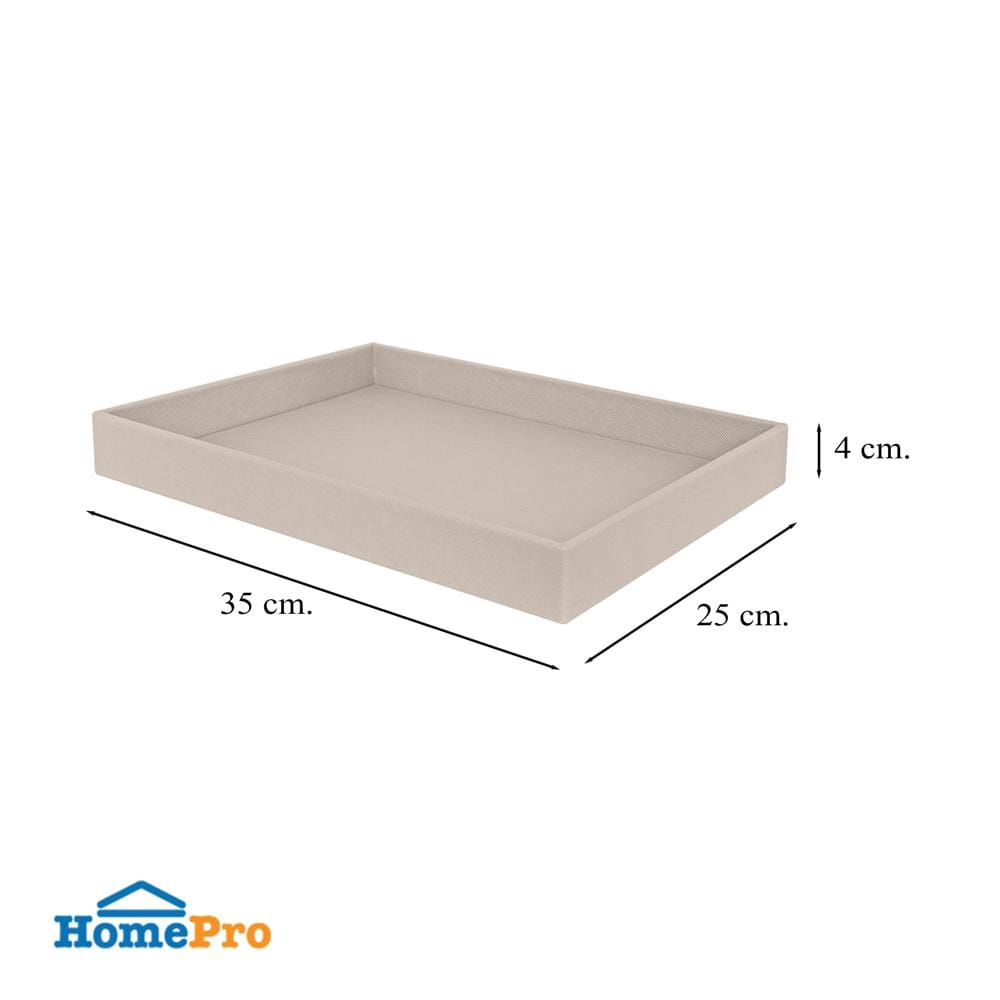 ถาด PVC KECH STRIP 35X25X4 ซม. สีครีม