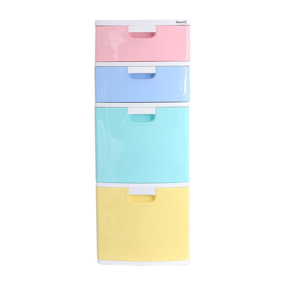 ตู้ลิ้นชัก 4 ชั้น STACKO SL22 42X48X112 ซม. หลากสี