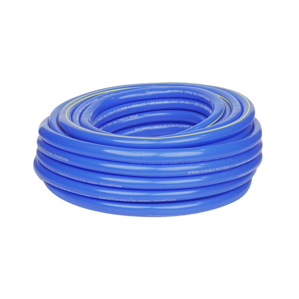 สายยางม้วน PVC SPRING 5/8 นิ้ว X 20 ม. สีน้ำเงิน