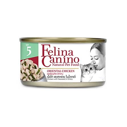 อาหารเปียกแมว FELINA CANINO CAT 5 ORIENTAL CHICKEN 70 ก._0