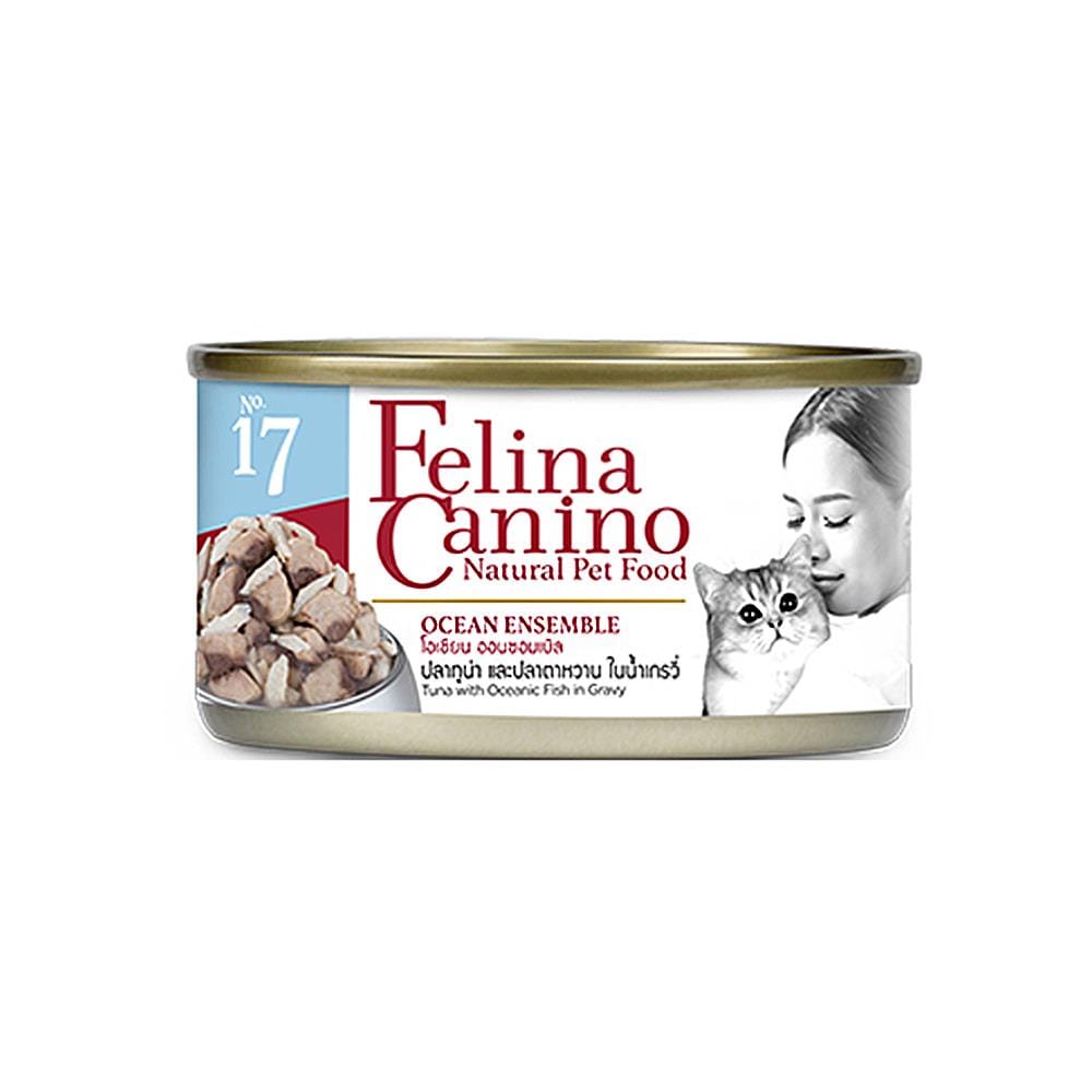 อาหารเปียกแมว FELINA CANINO CAT 17 OCEAN ENSEMB 70 ก.