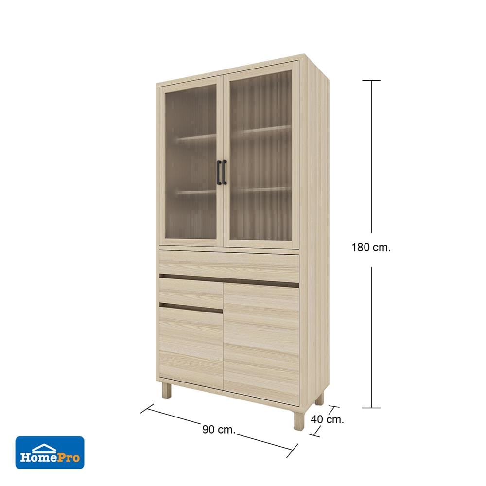 ตู้สูง FURDINI HARU 90 ซม. สี PINE OAK