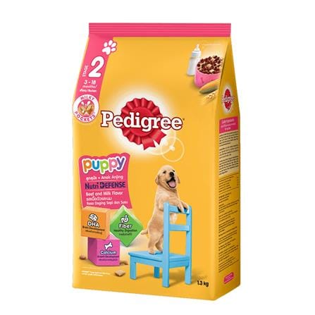 อาหารสุนัข PEDIGREE PUPPY BEEF AND MILK 1.3 กก._0