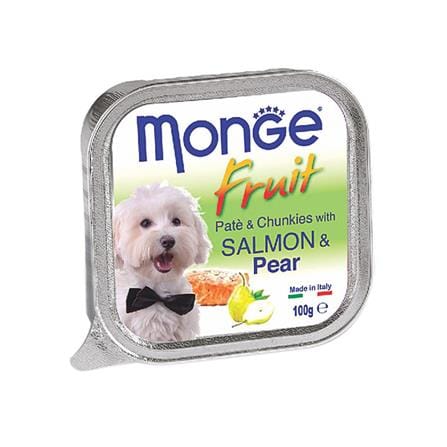 อาหารเปียกสุนัข MONGE FRUIT SALMON AND PEAR 100 ก._0