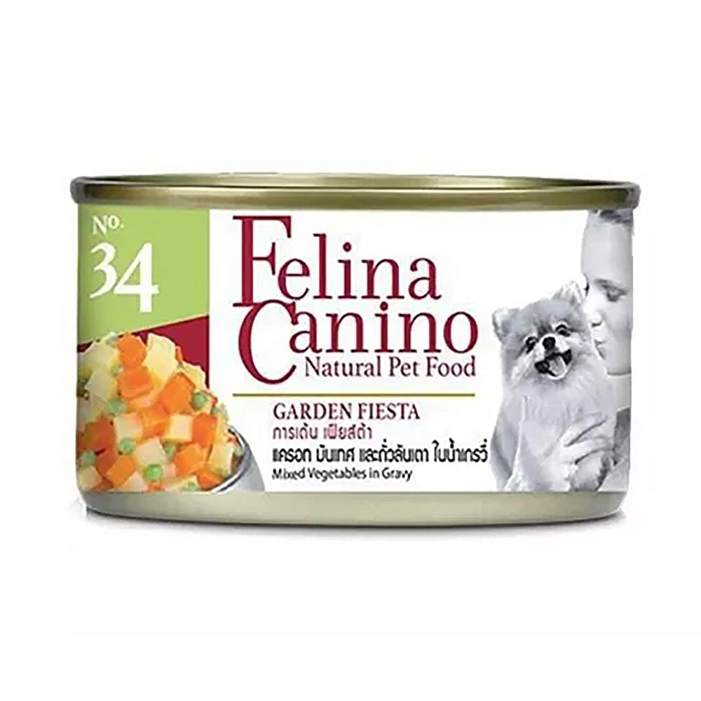 อาหารเปียกสุนัข FELINA CANINO DOG34 GARDEN FIESTA 85 ก.