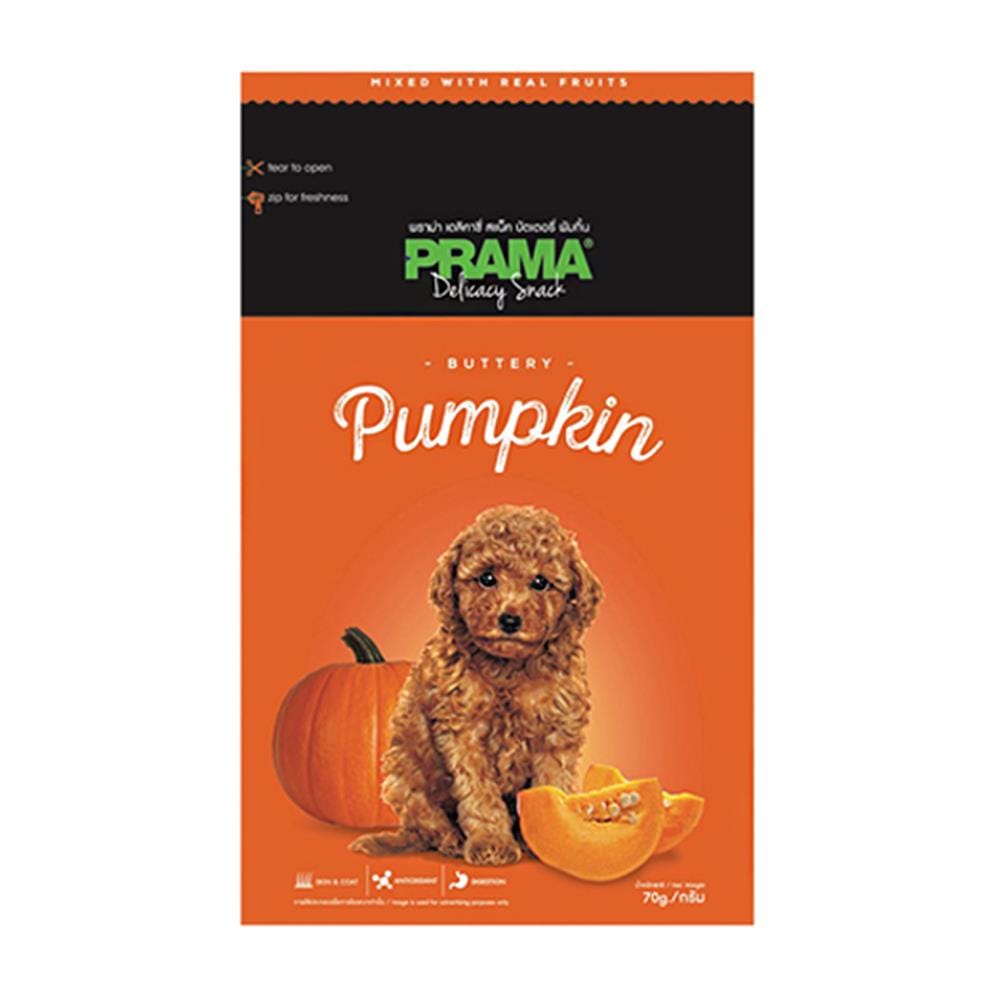 ขนมสุนัข PRAMA DELICACY PUMPKIN 70 ก.
