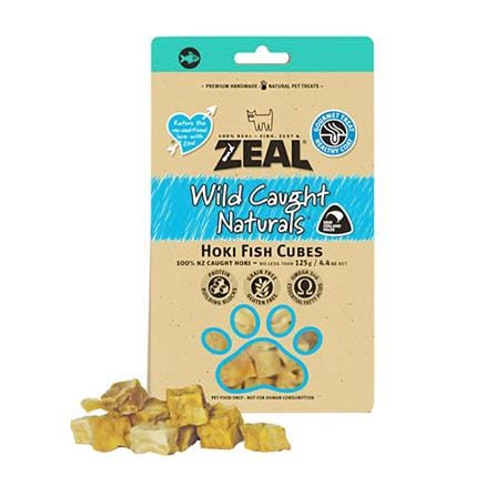 ขนมสุนัข ZEAL รสเนื้อปลาหิมะอบแห้ง 125 ก.
