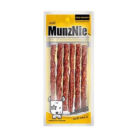 ขนมสุนัข MUNZNIE MINI มันชี่แท่งเกลียว รสตับ 5 นิ้ว 6 ชิ้น_0