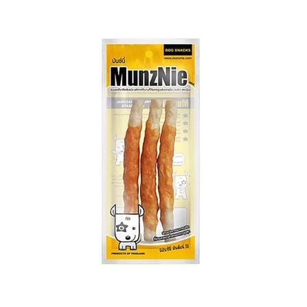 ขนมสุนัข MUNZNIE MINI ไก่พันครันชี่ 5 นิ้ว 3 ชิ้น_0